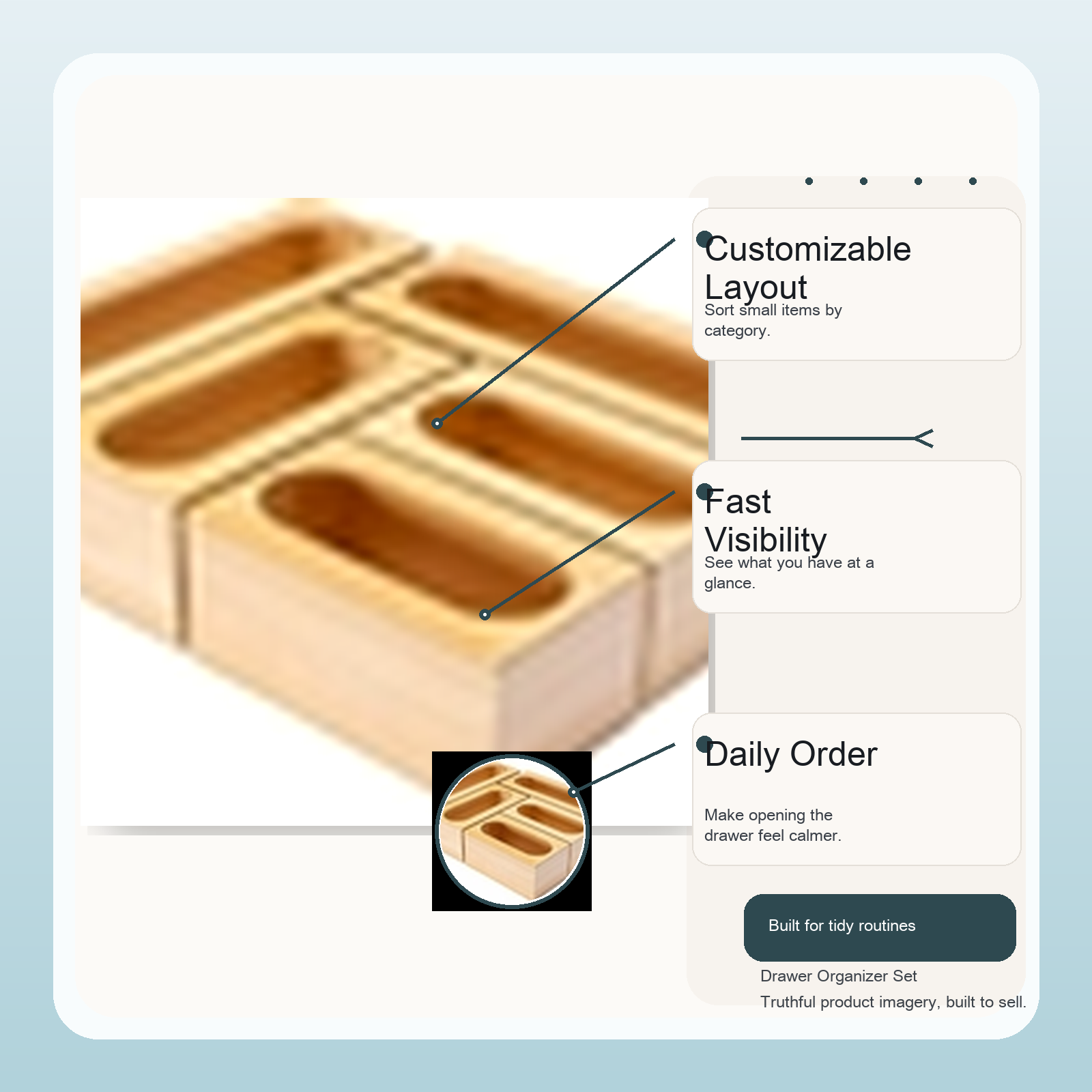 Drawer Organizer Set