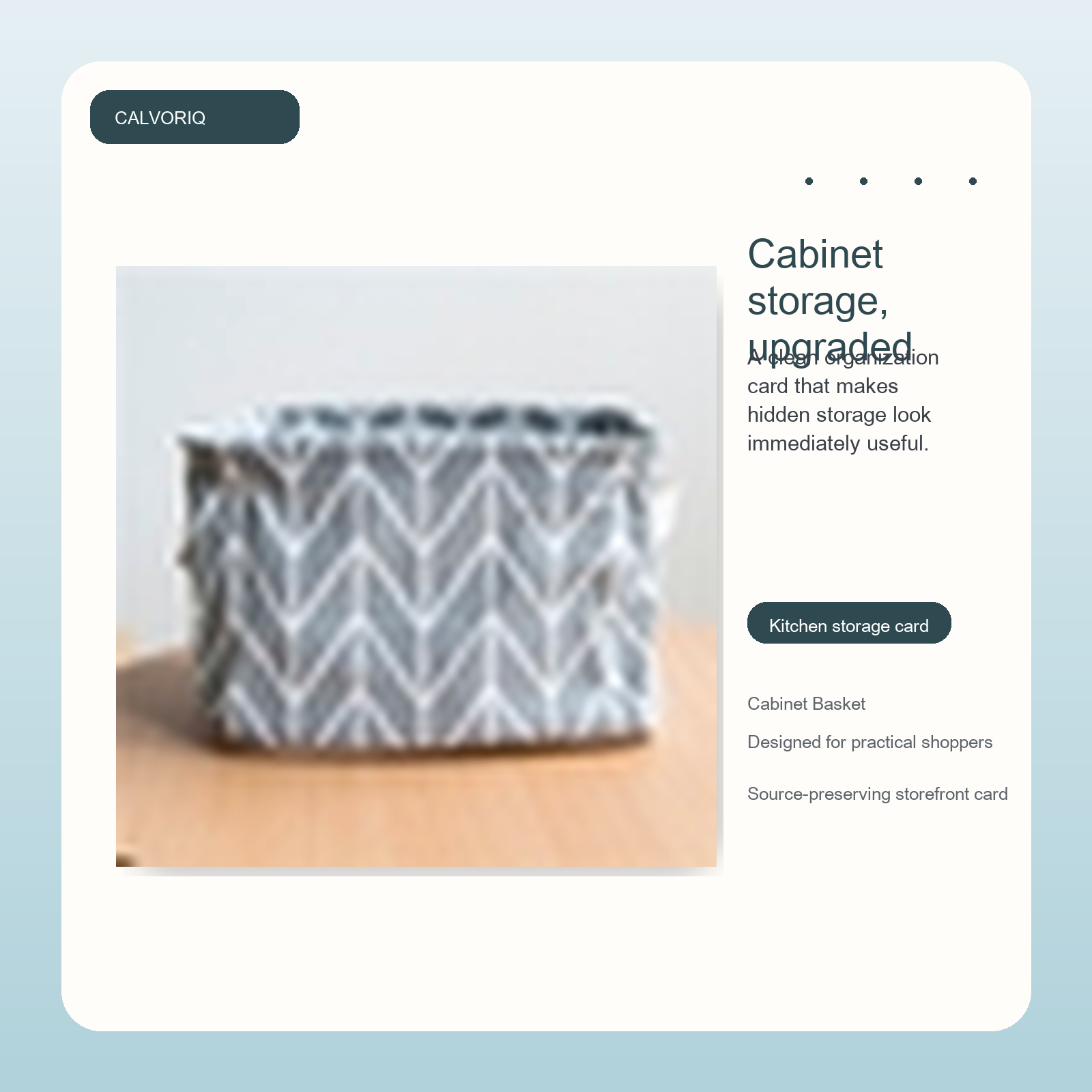 Cabinet Basket